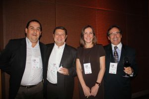 Rodrigo Somlo (Columbia), Raymond Faus (Omnicotton), Adriana Davida (Noble) and João Roberto Naves (Metasul)
