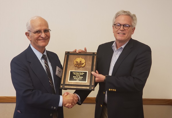 Dr. Don Jones Receives 2019 Cotton Genetics Research Award