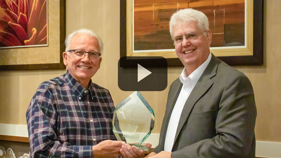 Presenting 2021 Cotton Achievement Award to Ted Sheely
