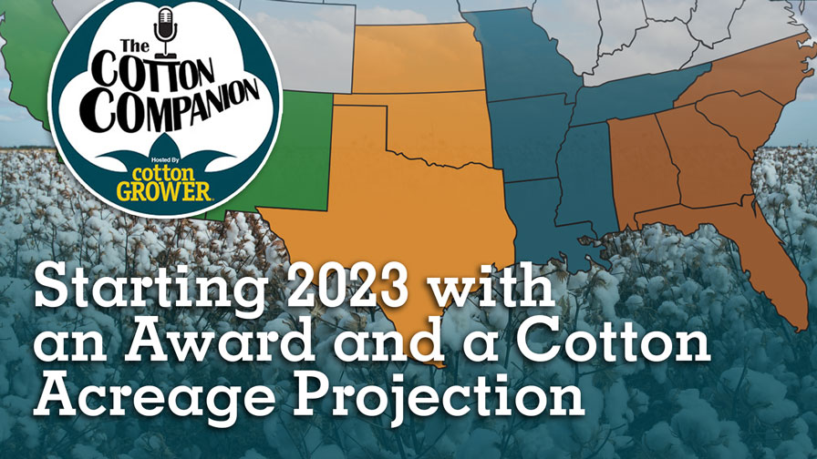 Cotton Companion Podcast: Starting 2023 with an Award and a Cotton Acreage Projection