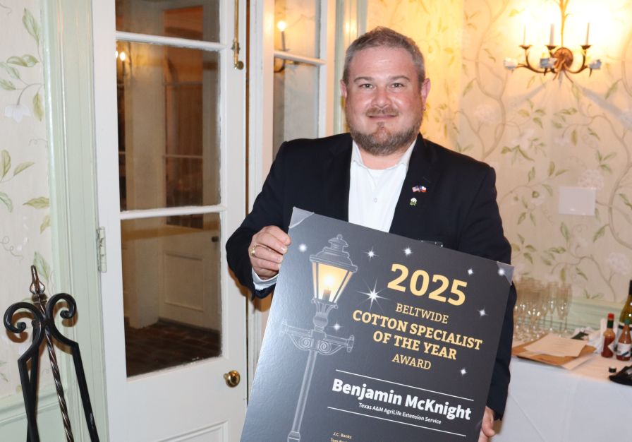 Ben McKnight Named 2025 Beltwide Cotton Specialist of The Year